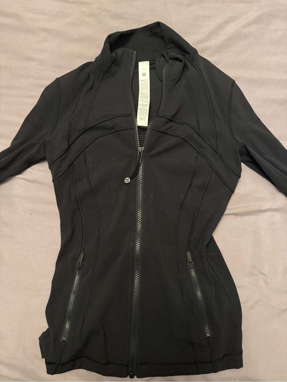 lululemon athletica black define jacket nulu size 2